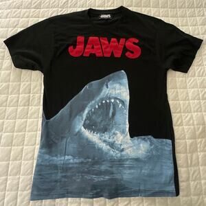 Jaws The Movie Shirt Mens Large Oversized Graphic Print Raised Logo 70s Horror
